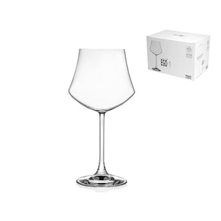 RCR Set 6 Calici Ego in Vetro Resistente 50 cl