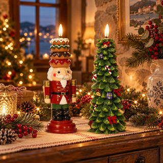 Brandani Candela Led Natalizia Festivity H22 cm Albero