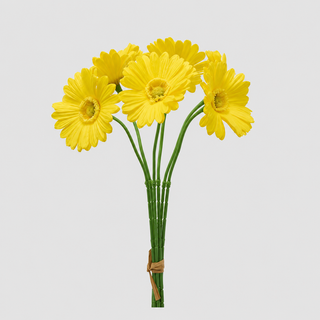 EDG Enzo De Gasperi Mazzetto di Gerbera H30 cm Giallo