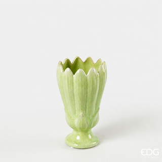 EDG Enzo De Gasperi Vaso Freaky in Ceramica H17.5 Verde