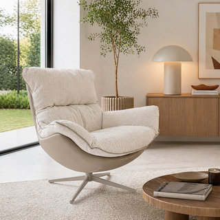 Andrea Bizzotto Poltrona Girevole Armela Beige