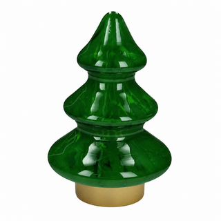 Tognana Albero con Led in Vetro H21 cm in Vetro Verde