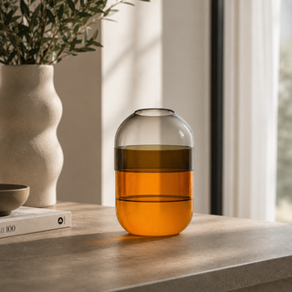 Ichendorf Milano Vaso Fio Piccolo Ambra e Fumè