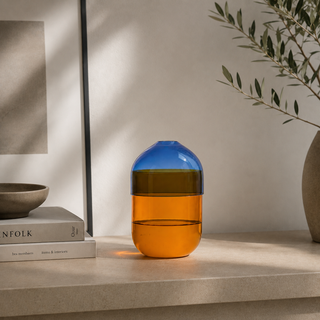 Ichendorf Milano Vaso Fio Piccolo Ambra e Blu