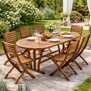 Andrea Bizzotto Noemi ausziehbarer Tisch, 180–240 x 100 cm, Akazienholz