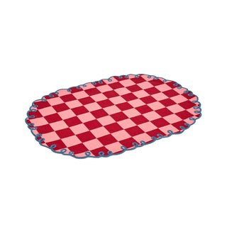 Bitossi Home Set 2 Tovagliette con Bordo Ricamato in Cotone