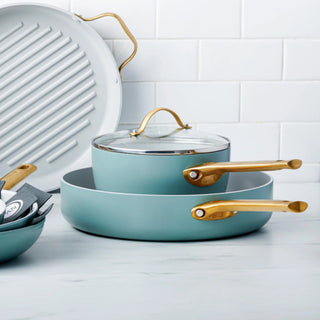 GreenPan Frying Pan with Lid Padova D28 cm Sky Blue