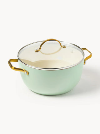 GreenPan Batteria di Pentole 10 Pezzi Padova Antiaderente Mint Green