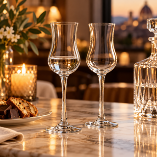 Brandani Set 2 Bicchieri Grappa 40cl in Vetro