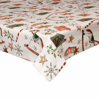 Mantel navideño Tognana Vintage 150x300 cm de algodón