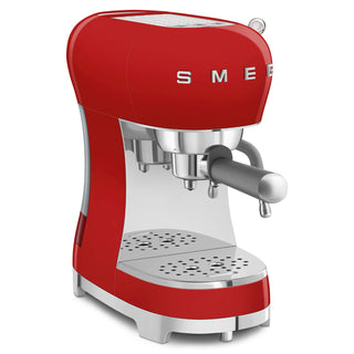 Cafetera espresso Smeg roja años 50 ECF02RDEU