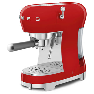 Smeg Red Espresso Coffee Machine 1950s ECF02RDEU