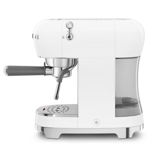 Smeg White Espresso Coffee Machine 50's ECF01WHEU
