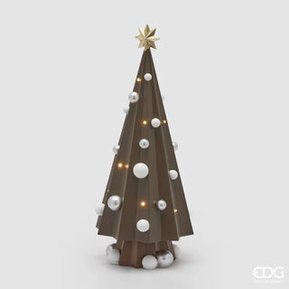 EDG Enzo De Gasperi Decoro Pino Cioccolato Miniled H30 cm