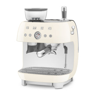 Smeg Manual Espresso Coffee Machine with Integrated Coffee Grinder 50's Style EGF03CREU