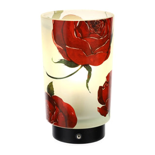 Hervit Led Lamp Rose Baccarat Glass D12x20 cm