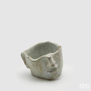 EDG Enzo de Gasperi Cement vase Buddha 25 cm
