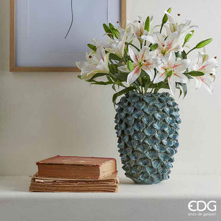EDG Enzo De Gasperi Chakra Vase Water Lily Leaves H32