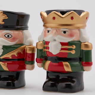 EDG Enzo De Gasperi Set of 2 Soldier Candle Holders H12 cm