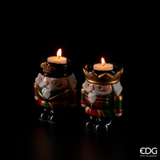 EDG Enzo De Gasperi Set of 2 Soldier Candle Holders H12 cm