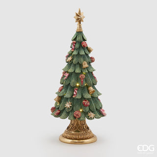 EDG Enzo de Gaspery Albero di Natale Poly con Led E Musica H60 cm