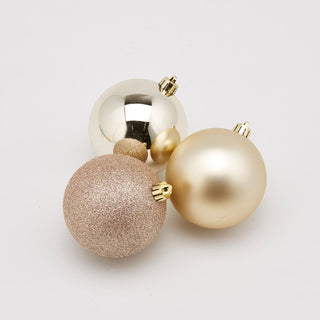EDG Enzo De Gasperi Caja 4 bolas de Navidad Poly Gold D10 cm