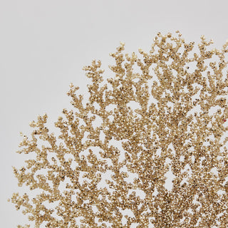 EDG Enzo De Gasperi Gold Glittered Bell Coral Branch H48 cm