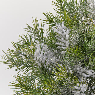 EDG Enzo De Gasperi Corona de Navidad Snowy West Pine D40 cm