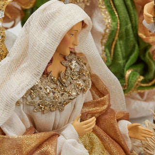 EDG Enzo De Gasperi Natività in Tessuto Re Magi H36 cm