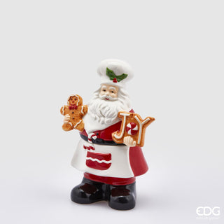 EDG Enzo De Gasperi Contenitore Babbo Natale Cuoco H21x15x10 cm