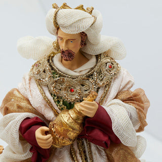 EDG Enzo De Gasperi Natività in Tessuto Re Magi H36 cm