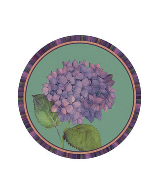 The Black Goose Rigid Placemat Teal D39 cm Hydrangea