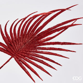 EDG Enzo De Gasperi Palm Leaf Olis Glitter H68 cm Red
