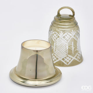 EDG Enzo De Gasperi Bell Candle in Champagne Glass H24 D19 Oud