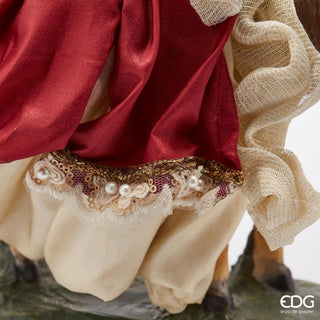 EDG Enzo De Gasperi Nativity in Fabric H 36 cm