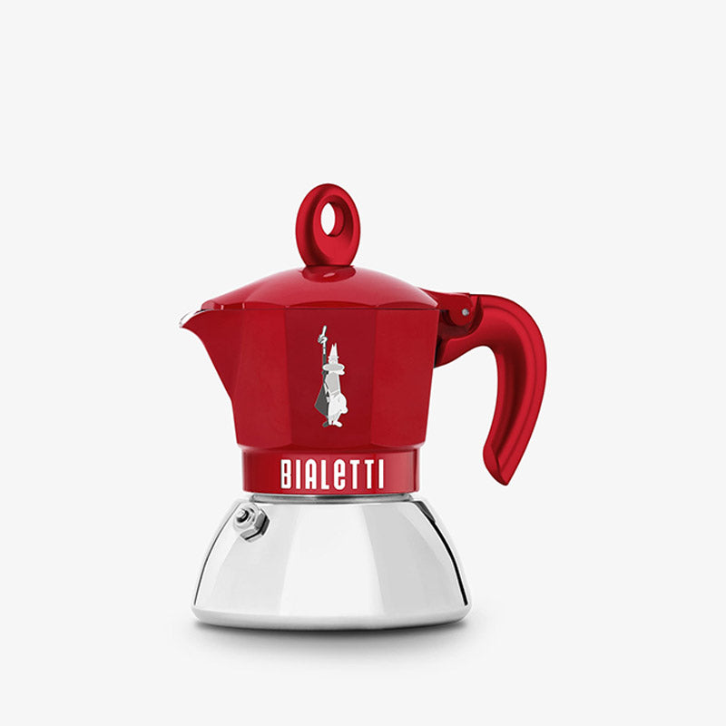 Bialetti Moka Exclusive 4 Tazze Induzione Rosso — Le Gioie