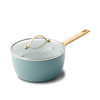 GreenPan Casseruola Padova 16 cm con Coperchio Sky Blue