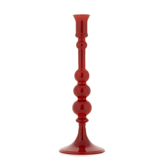 Fade Candeliere Rosso Colorglass H30 cm in Vetro Borosilicato