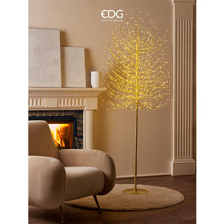 EDG Enzo De Gasperi Buchenbaum mit 1300 Mini-LED-Sockel H210 cm Schwarz