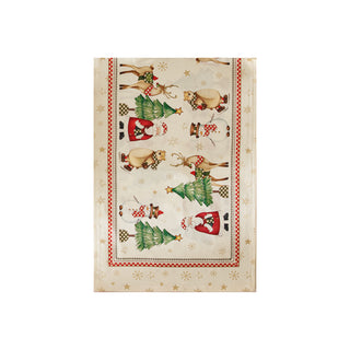 Brandani Runner Natalizio Doppia Cornice Racconti 45x140 cm