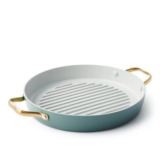 GreenPan Grill Non-Stick Padova Grill Pan D28 cm with Sky Blue Lid