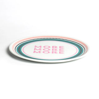 Bitossi Home Pizza Plate More More More D32 cm in Porcelain