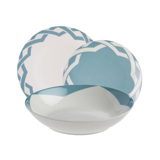 Galbiati 12-teiliges Tafelservice Alhambra Blau