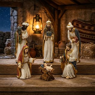 Lamart Natività 6 Pezzi H39 cm in Resina