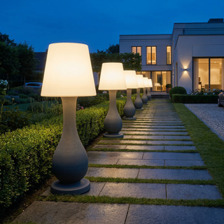 Slide Lampada Ottocento H170 cm Grigio Elefante