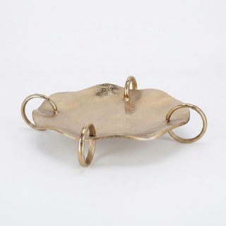 Andrea Bizzotto Vassoio Decorativo Sagar Tondo D46 cm Oro