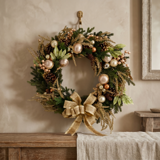 Hervit Creations Christmas Wreath Pine with Decorations D86 cm