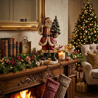 Brandani Babbo Natale con Campanello H74 cm in Resina
