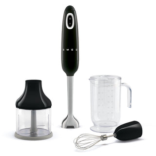 Smeg Hand Blender Black Complete Kit HBF22BLEU