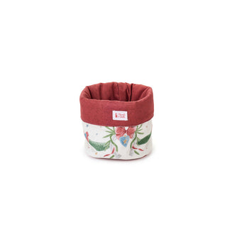 Nuvole di Stoffa Cestino Natalizio in tessuto 23x20 cm